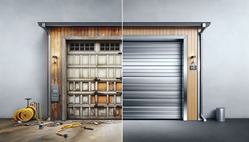 Garage door work in Belmont